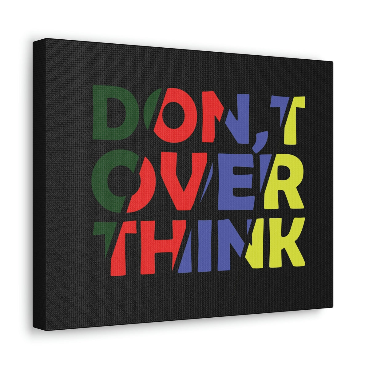 Scripture Walls Inspirational Wall Art Don't Over Think Canvas Wall Art Motivational Motto Inspiring Prints Artwork Decor Ready to Hang Unframed-Express Your Love Gifts