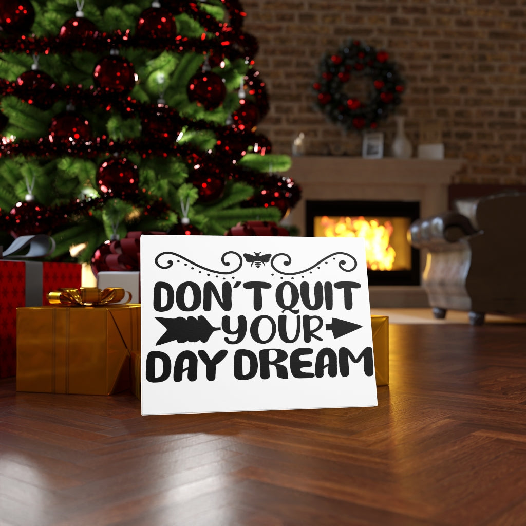 Scripture Walls Inspirational Wall Art Don't Quit Your Day Dream Wall Art Motivation Wall Decor for Home Office Gym Inspiring Success Quote Print Ready to Hang Unframed-Express Your Love Gifts