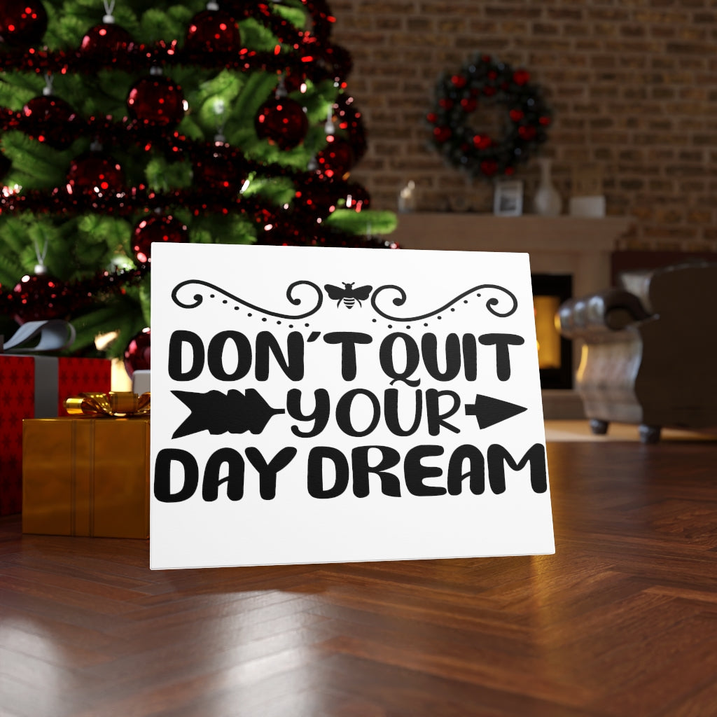Scripture Walls Inspirational Wall Art Don't Quit Your Day Dream Wall Art Motivation Wall Decor for Home Office Gym Inspiring Success Quote Print Ready to Hang Unframed-Express Your Love Gifts