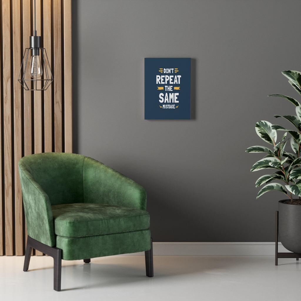 Scripture Walls Inspirational Wall Art Don't Repeat The Same Mistake Wall Art Motivation Wall Decor for Home Office Gym Inspiring Success Quote Print Ready to Hang Unframed-Express Your Love Gifts