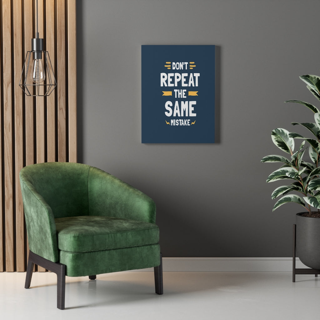 Scripture Walls Inspirational Wall Art Don't Repeat The Same Mistake Wall Art Motivation Wall Decor for Home Office Gym Inspiring Success Quote Print Ready to Hang Unframed-Express Your Love Gifts