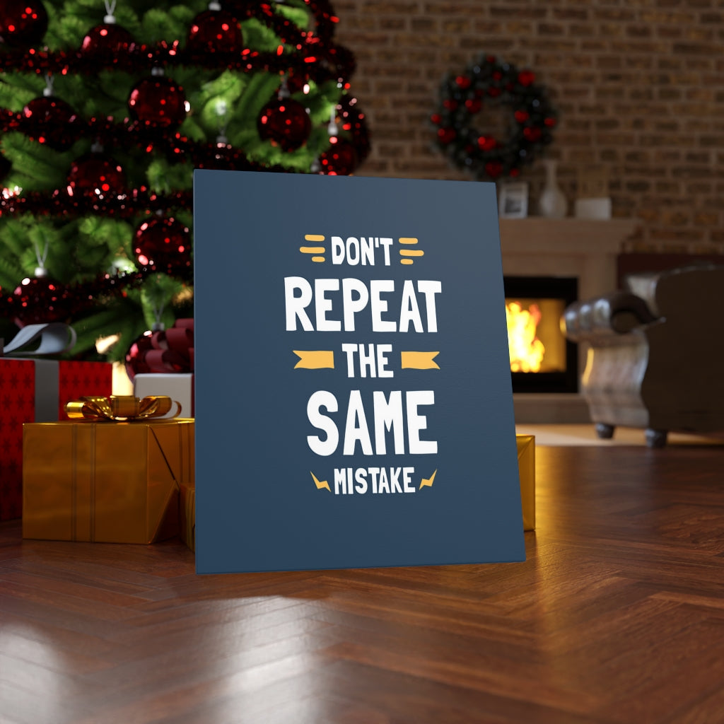Scripture Walls Inspirational Wall Art Don't Repeat The Same Mistake Wall Art Motivation Wall Decor for Home Office Gym Inspiring Success Quote Print Ready to Hang Unframed-Express Your Love Gifts