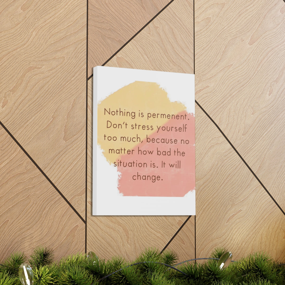 Scripture Walls Inspirational Wall Art Don't Stress Too Much Motivation Wall Decor for Home Office Gym Inspiring Success Quote Print Ready to Hang Unframed-Express Your Love Gifts