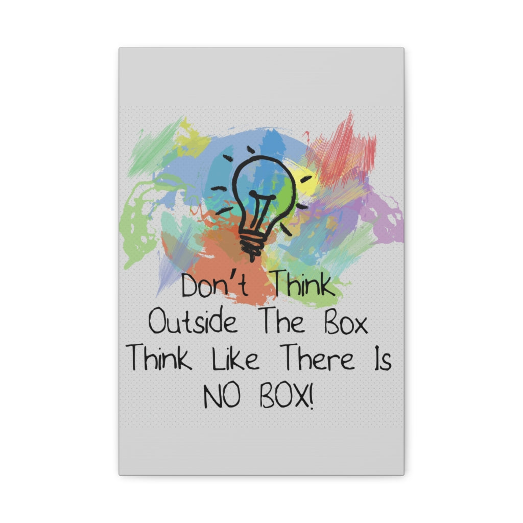 Scripture Walls Inspirational Wall Art Don't Think Outside Motivation Wall Decor for Home Office Gym Inspiring Success Quote Print Ready to Hang Unframed-Express Your Love Gifts