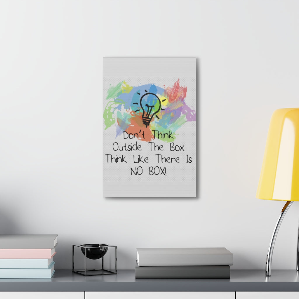 Scripture Walls Inspirational Wall Art Don't Think Outside Motivation Wall Decor for Home Office Gym Inspiring Success Quote Print Ready to Hang Unframed-Express Your Love Gifts