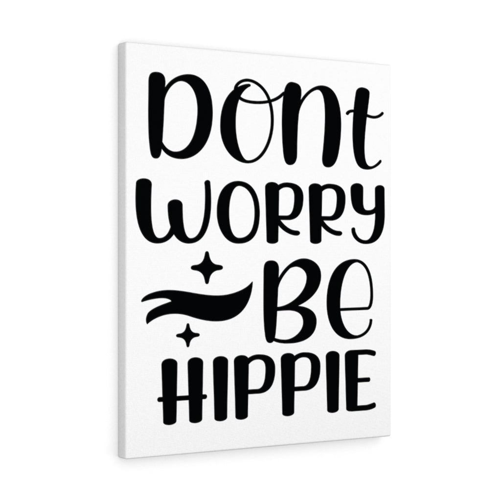 Scripture Walls Inspirational Wall Art Don't Worry Be Hippie Wall Art Motivation Wall Decor for Home Office Gym Inspiring Success Quote Print Ready to Hang Unframed-Express Your Love Gifts
