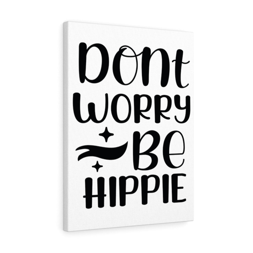 Scripture Walls Inspirational Wall Art Don't Worry Be Hippie Wall Art Motivation Wall Decor for Home Office Gym Inspiring Success Quote Print Ready to Hang Unframed-Express Your Love Gifts