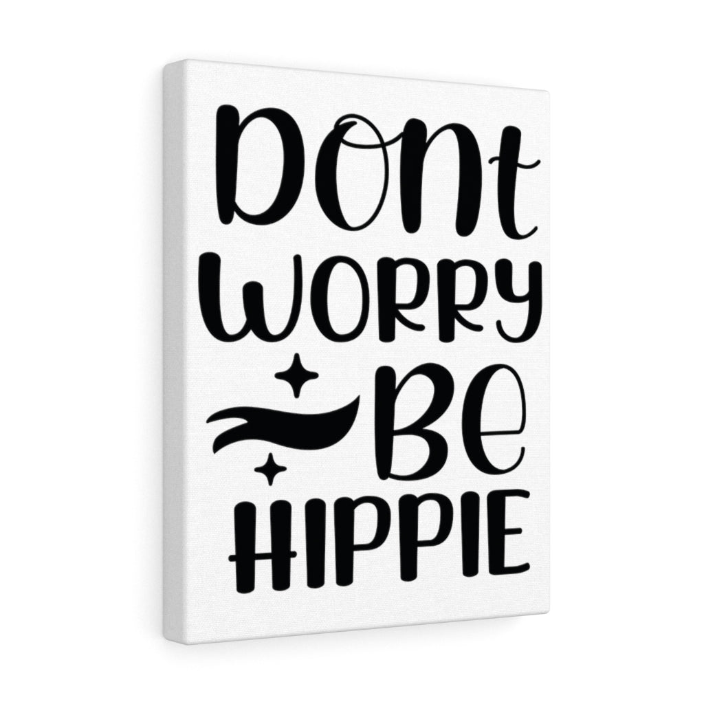 Scripture Walls Inspirational Wall Art Don't Worry Be Hippie Wall Art Motivation Wall Decor for Home Office Gym Inspiring Success Quote Print Ready to Hang Unframed-Express Your Love Gifts