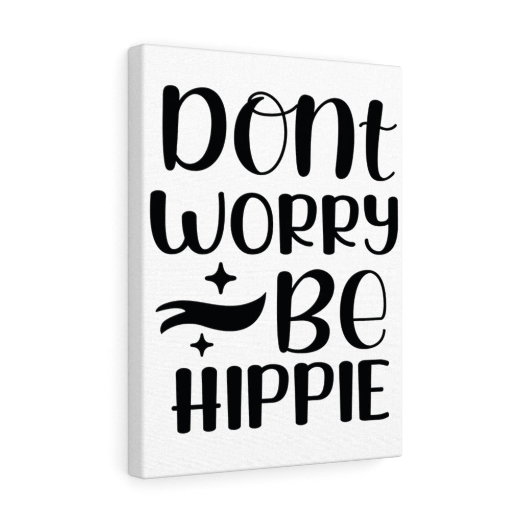 Scripture Walls Inspirational Wall Art Don't Worry Be Hippie Wall Art Motivation Wall Decor for Home Office Gym Inspiring Success Quote Print Ready to Hang Unframed-Express Your Love Gifts