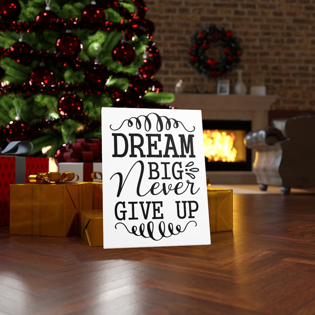 Scripture Walls Inspirational Wall Art Dream Big Never Give Up Wall Art Motivation Wall Decor for Home Office Gym Inspiring Success Quote Print Ready to Hang Unframed-Express Your Love Gifts