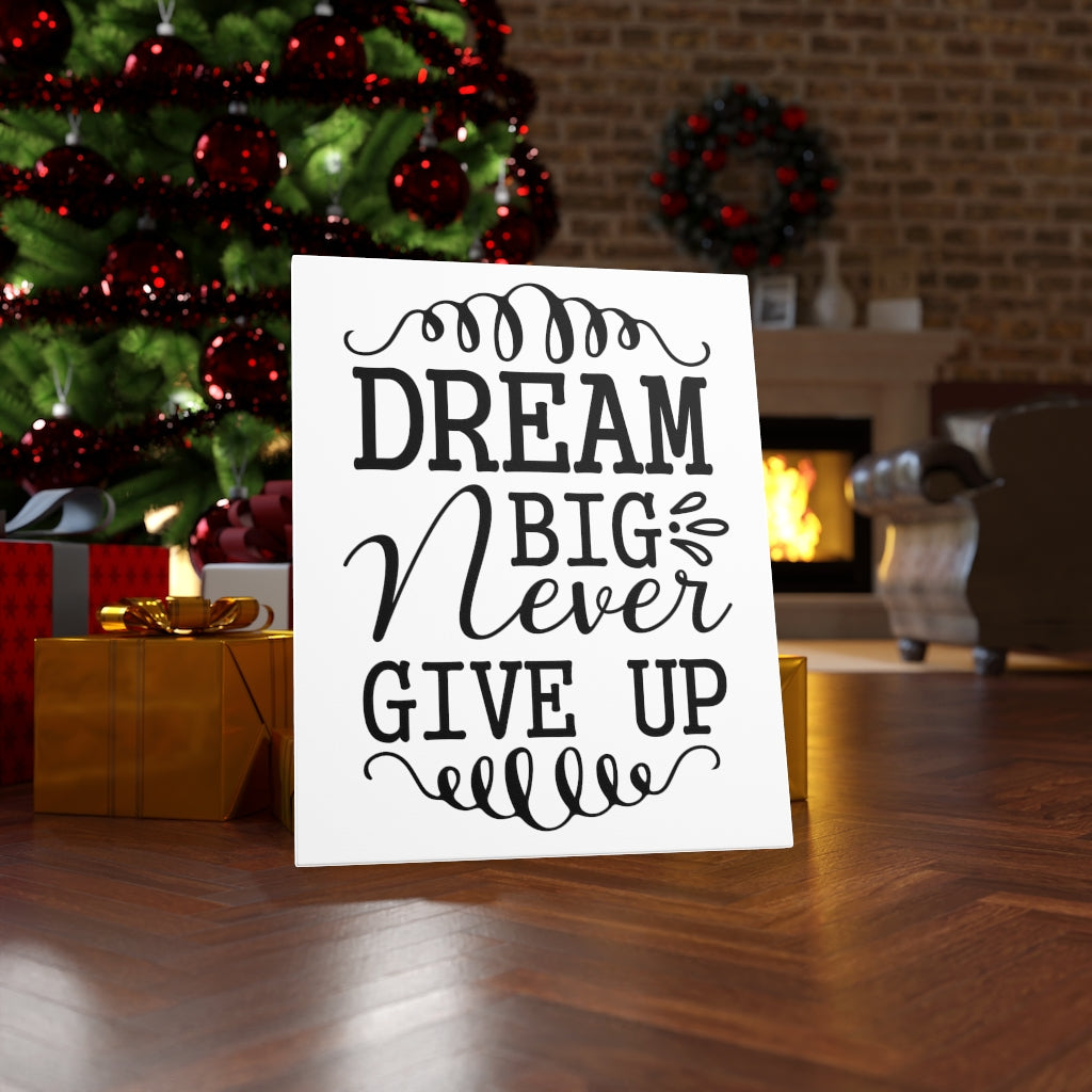 Scripture Walls Inspirational Wall Art Dream Big Never Give Up Wall Art Motivation Wall Decor for Home Office Gym Inspiring Success Quote Print Ready to Hang Unframed-Express Your Love Gifts