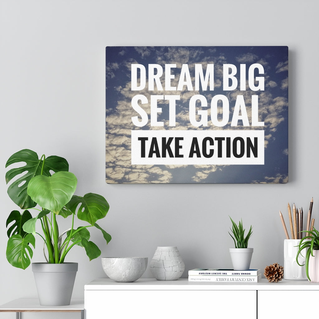 Scripture Walls Inspirational Wall Art Dream Big Set Goal Motivational Print Ready to Hang Artwork Unframed-Express Your Love Gifts