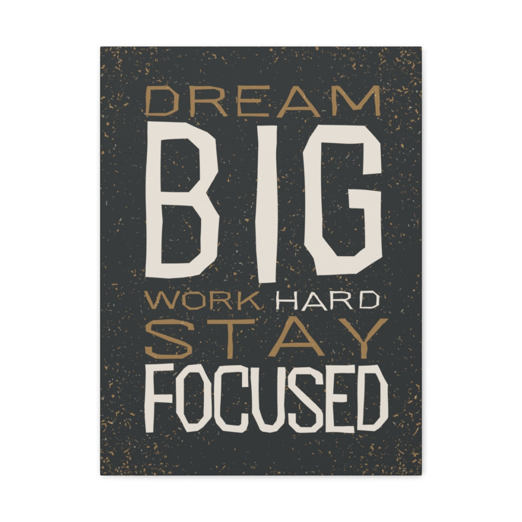 Scripture Walls Inspirational Wall Art Dream Big Stay Focused Motivation Wall Decor for Home Office Gym Inspiring Success Quote Print Ready to Hang Unframed-Express Your Love Gifts