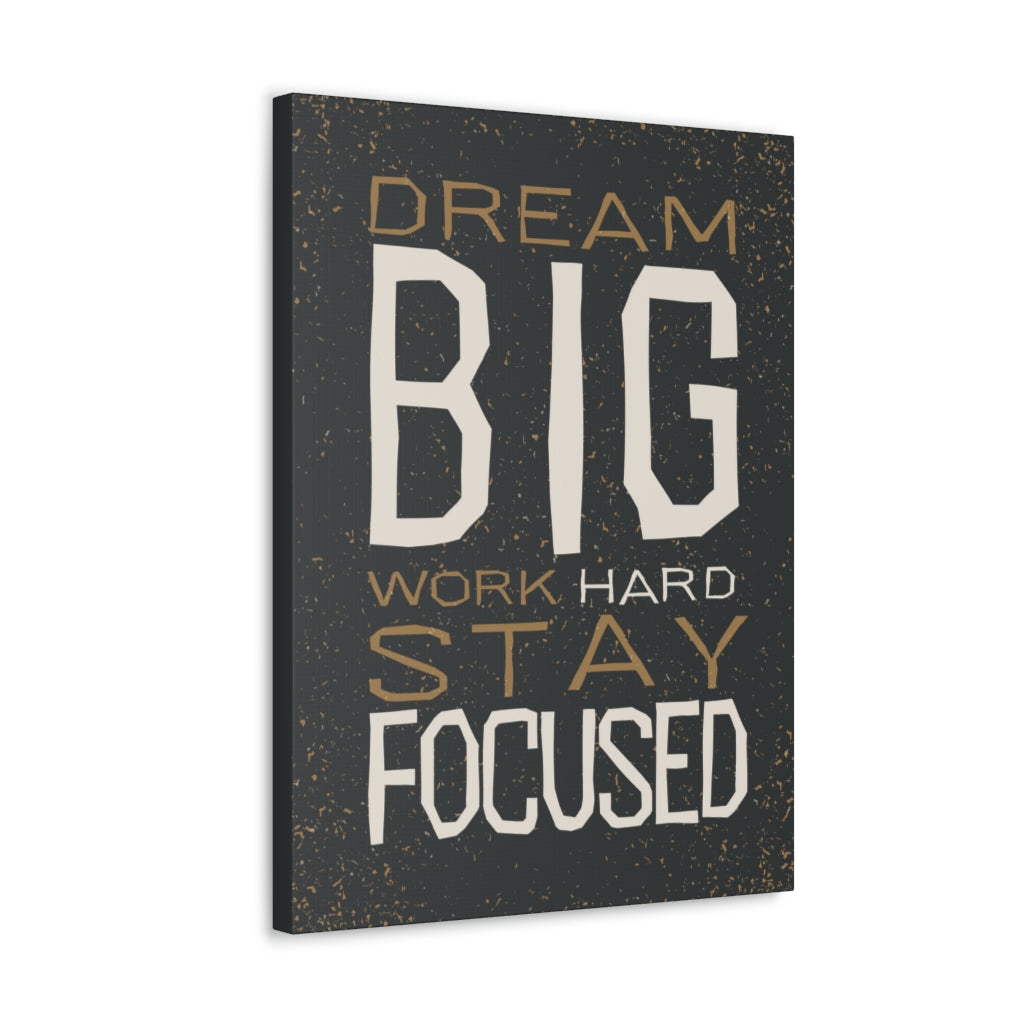 Scripture Walls Inspirational Wall Art Dream Big Stay Focused Motivation Wall Decor for Home Office Gym Inspiring Success Quote Print Ready to Hang Unframed-Express Your Love Gifts