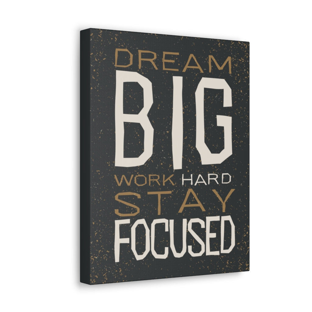 Scripture Walls Inspirational Wall Art Dream Big Stay Focused Motivation Wall Decor for Home Office Gym Inspiring Success Quote Print Ready to Hang Unframed-Express Your Love Gifts