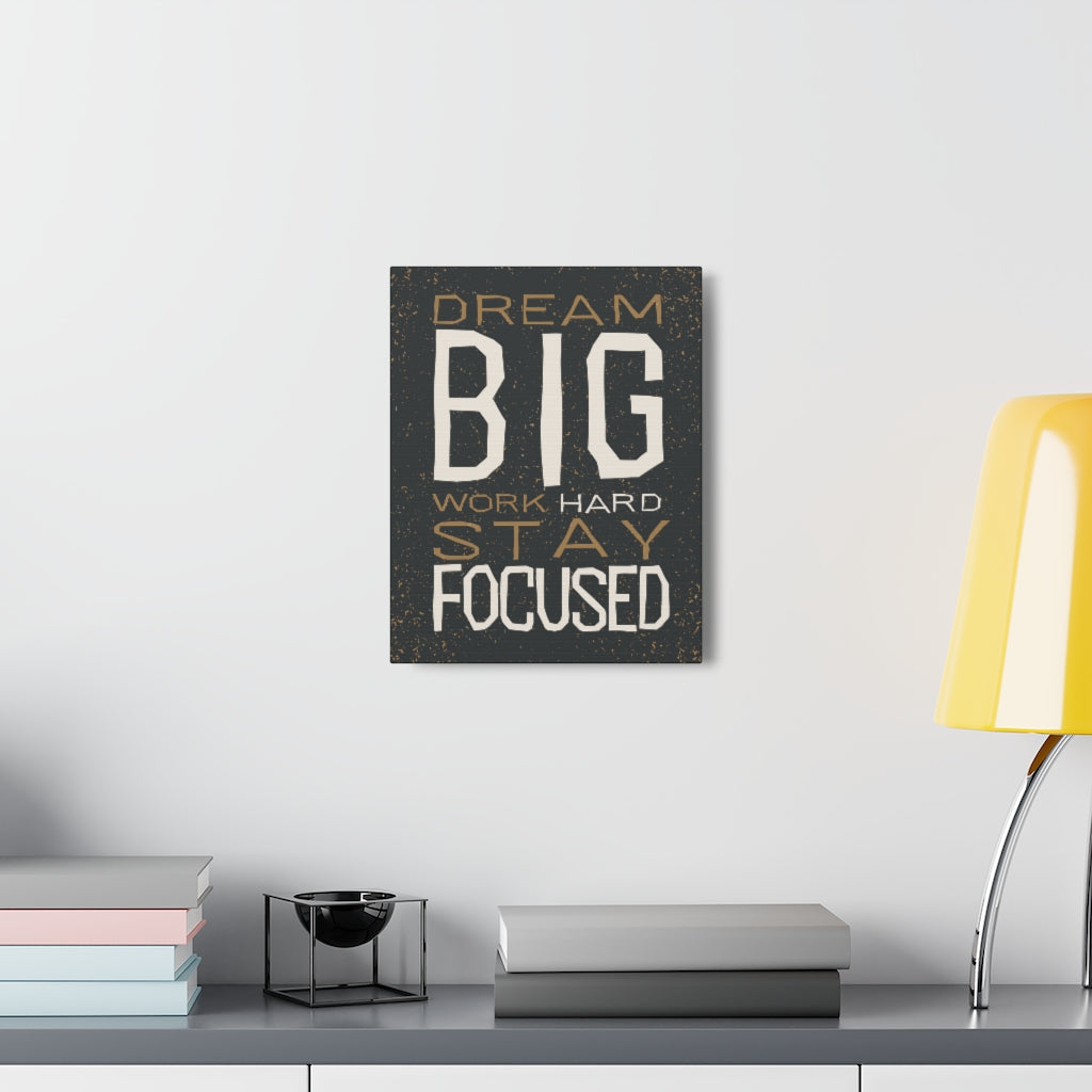 Scripture Walls Inspirational Wall Art Dream Big Stay Focused Motivation Wall Decor for Home Office Gym Inspiring Success Quote Print Ready to Hang Unframed-Express Your Love Gifts