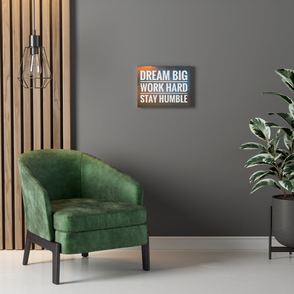Scripture Walls Inspirational Wall Art Dream Big Work Hard Plain Motivational Print Ready to Hang Artwork Unframed-Express Your Love Gifts