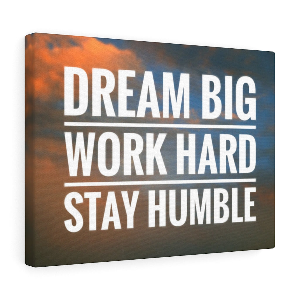 Scripture Walls Inspirational Wall Art Dream Big Work Hard Plain Motivational Print Ready to Hang Artwork Unframed-Express Your Love Gifts