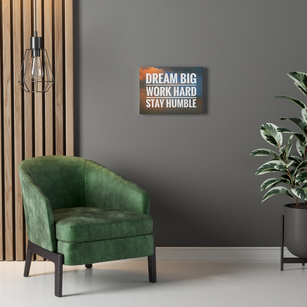 Scripture Walls Inspirational Wall Art Dream Big Work Hard Plain Motivational Print Ready to Hang Artwork Unframed-Express Your Love Gifts