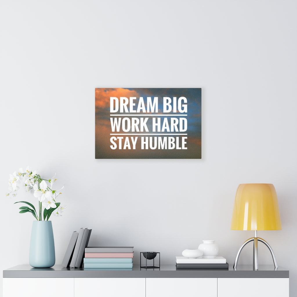 Scripture Walls Inspirational Wall Art Dream Big Work Hard Plain Motivational Print Ready to Hang Artwork Unframed-Express Your Love Gifts