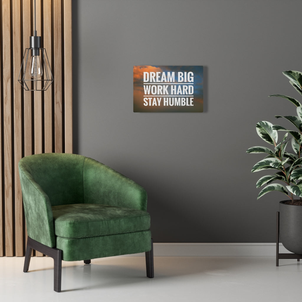 Scripture Walls Inspirational Wall Art Dream Big Work Hard Plain Motivational Print Ready to Hang Artwork Unframed-Express Your Love Gifts