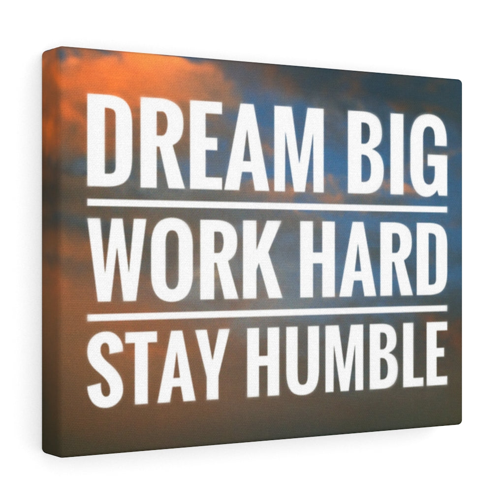Scripture Walls Inspirational Wall Art Dream Big Work Hard Plain Motivational Print Ready to Hang Artwork Unframed-Express Your Love Gifts