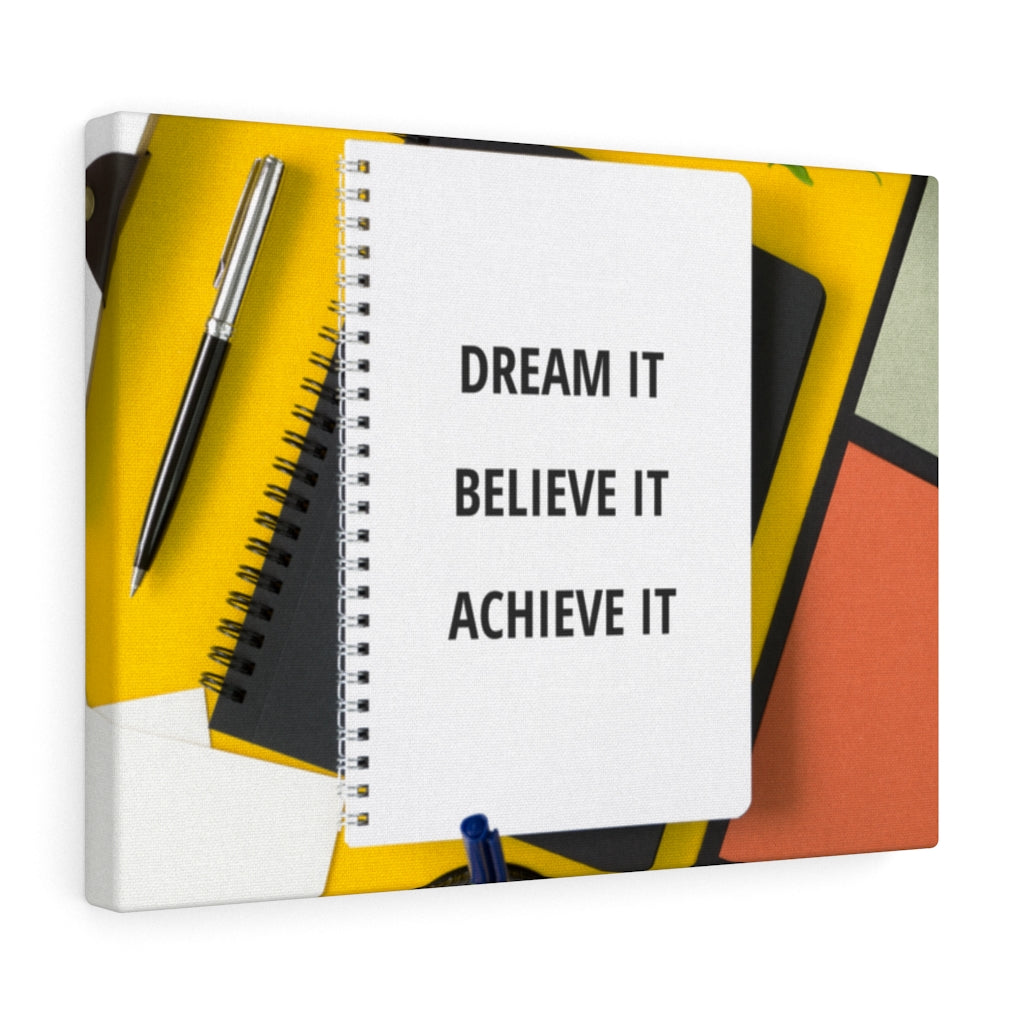 Scripture Walls Inspirational Wall Art Dream It Believe It Achieve It Motivational Print Ready to Hang Artwork Unframed-Express Your Love Gifts