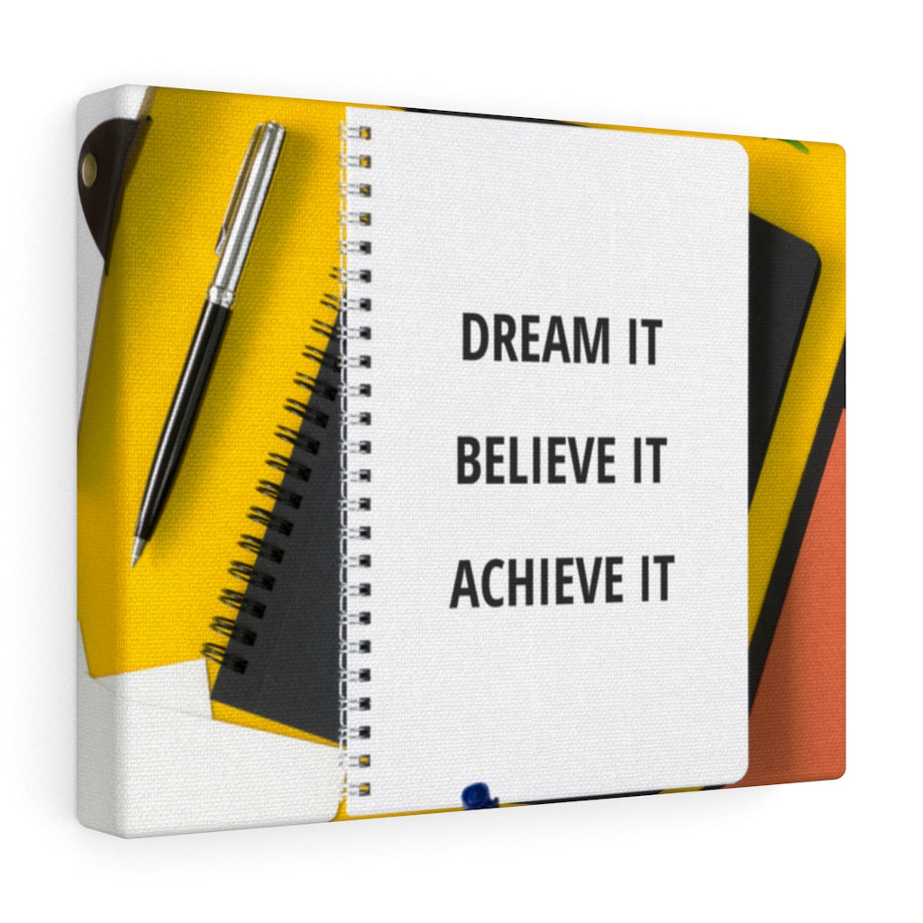 Scripture Walls Inspirational Wall Art Dream It Believe It Achieve It Motivational Print Ready to Hang Artwork Unframed-Express Your Love Gifts