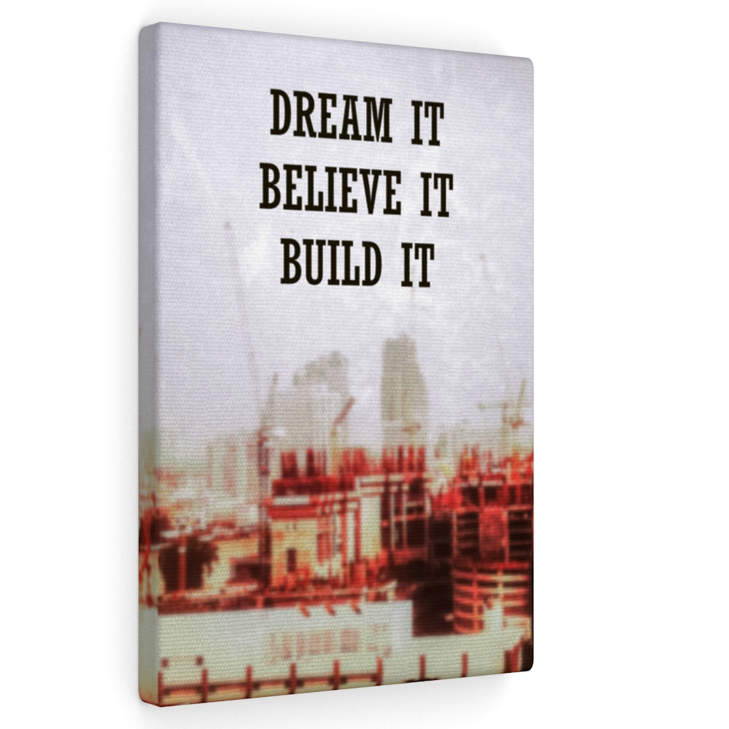 Scripture Walls Inspirational Wall Art Dream It Believe It Build It Motivational Print Ready to Hang Artwork Unframed-Express Your Love Gifts