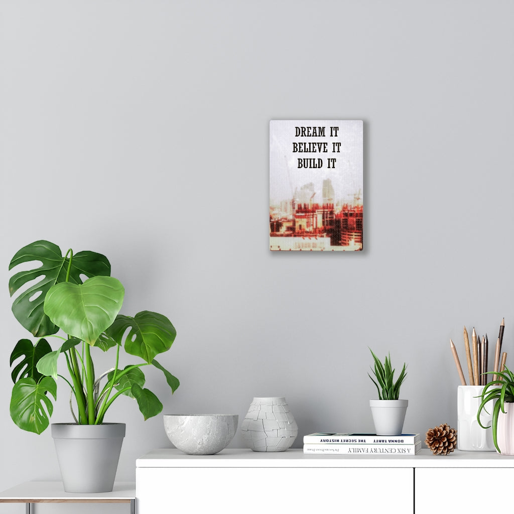 Scripture Walls Inspirational Wall Art Dream It Believe It Build It Motivational Print Ready to Hang Artwork Unframed-Express Your Love Gifts