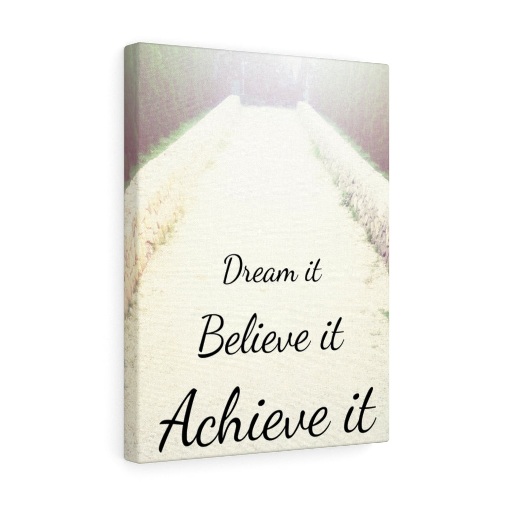 Scripture Walls Inspirational Wall Art Dream It Believe It Motivational Print Ready to Hang Artwork Unframed-Express Your Love Gifts