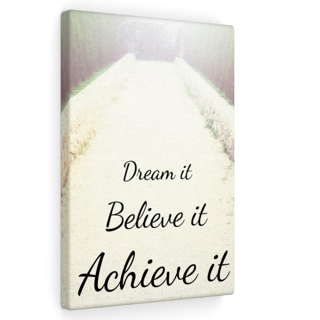 Scripture Walls Inspirational Wall Art Dream It Believe It Motivational Print Ready to Hang Artwork Unframed-Express Your Love Gifts