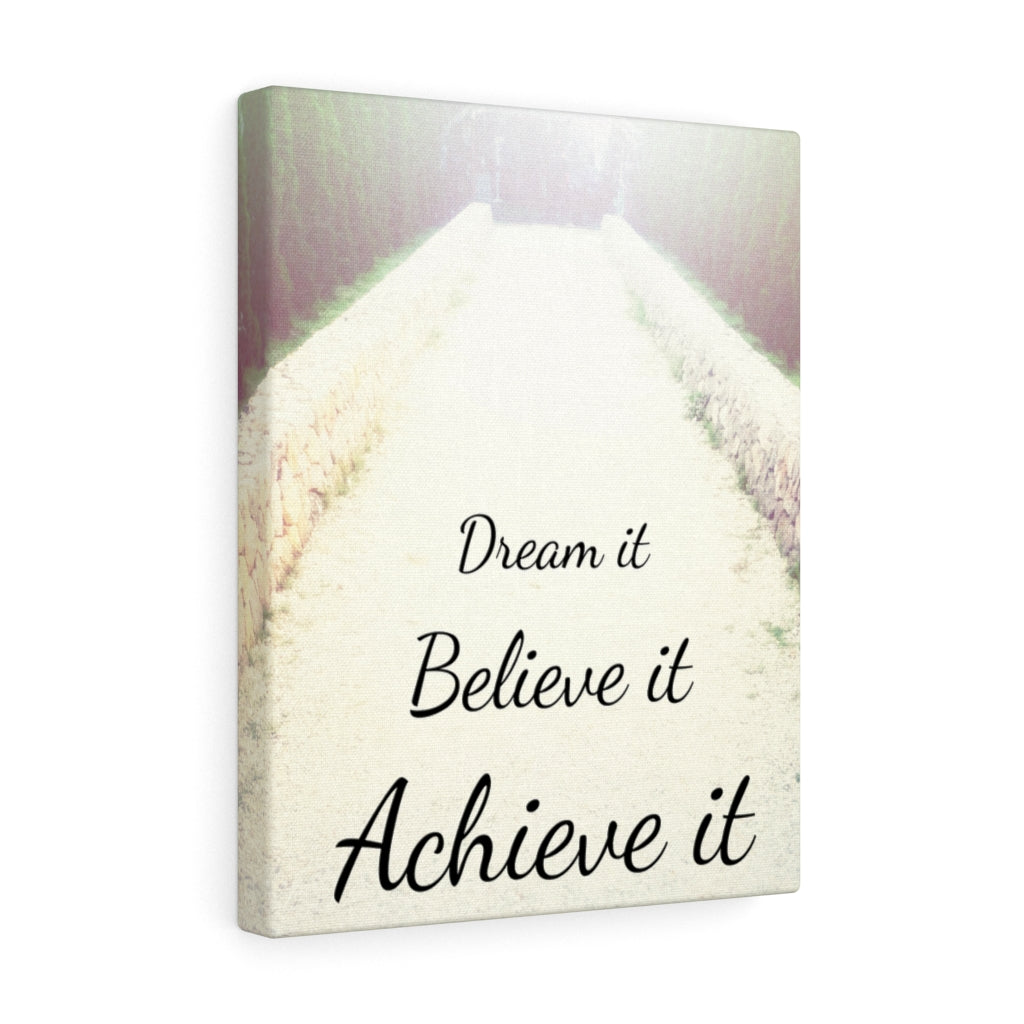 Scripture Walls Inspirational Wall Art Dream It Believe It Motivational Print Ready to Hang Artwork Unframed-Express Your Love Gifts