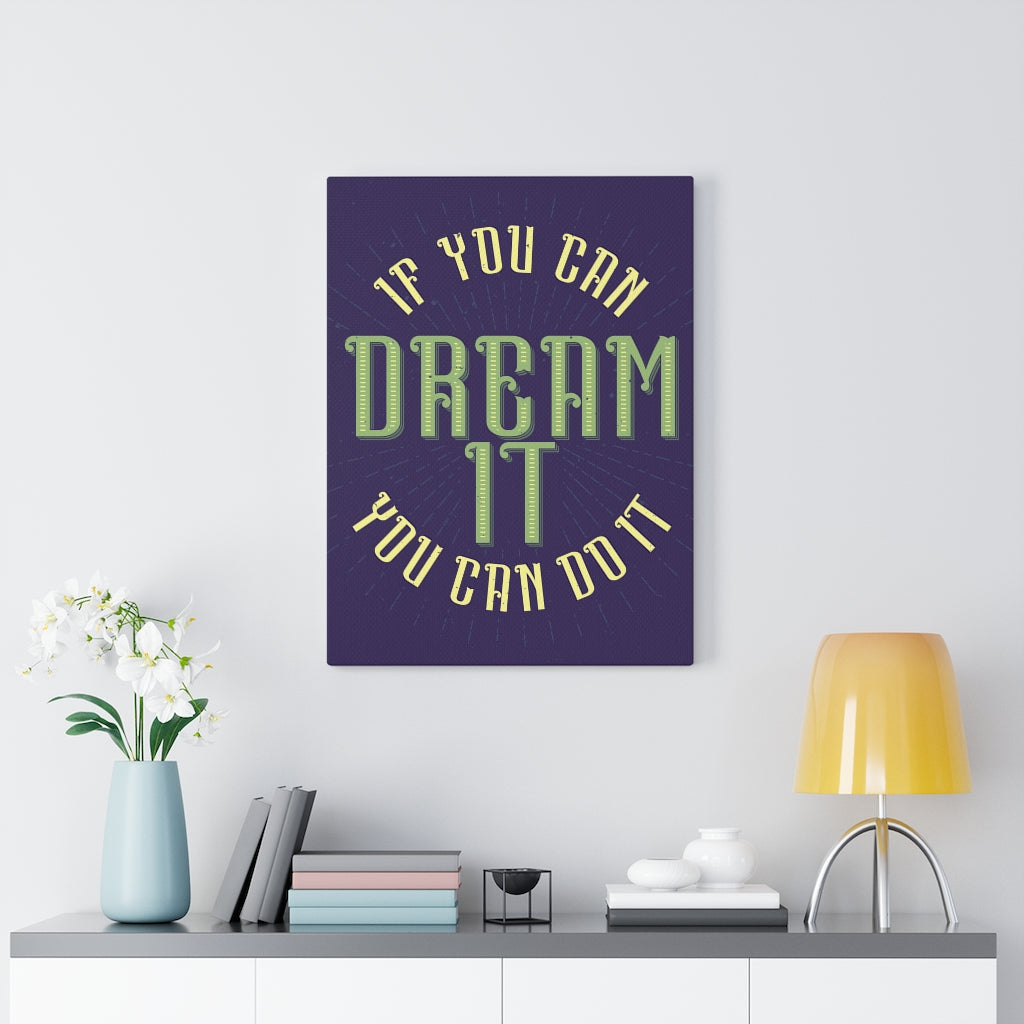 Scripture Walls Inspirational Wall Art Dream It Purple Wall Art Motivational Motto Inspiring Prints Artwork Decor Ready to Hang Unframed-Express Your Love Gifts