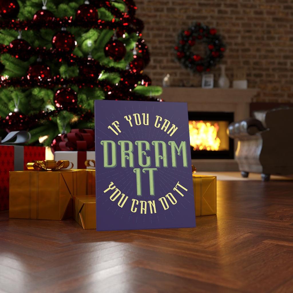Scripture Walls Inspirational Wall Art Dream It Purple Wall Art Motivational Motto Inspiring Prints Artwork Decor Ready to Hang Unframed-Express Your Love Gifts