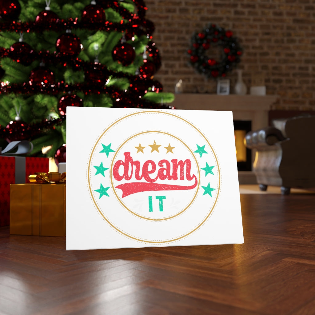 Scripture Walls Inspirational Wall Art Dream It Wall Art Motivation Wall Decor for Home Office Gym Inspiring Success Quote Print Ready to Hang Unframed-Express Your Love Gifts