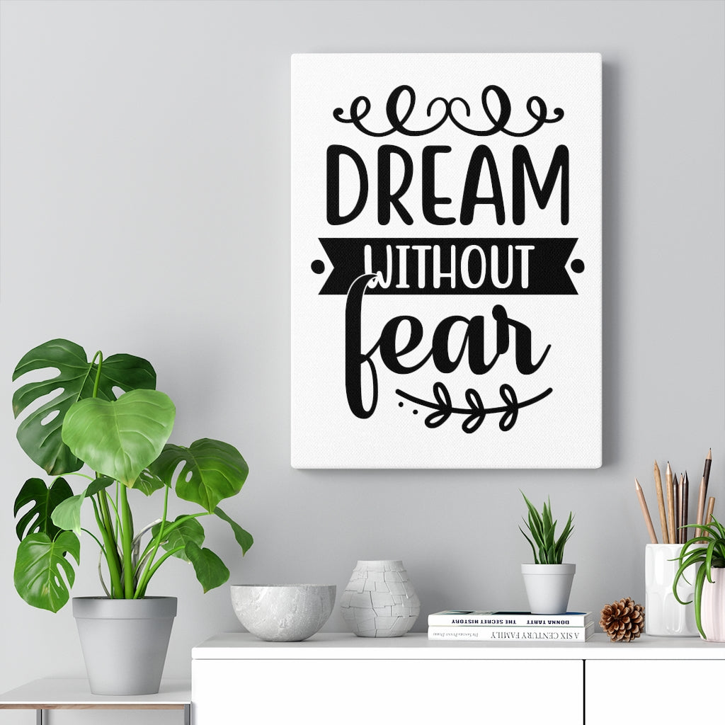 Scripture Walls Inspirational Wall Art Dream Without Fear Wall Art Motivation Wall Decor for Home Office Gym Inspiring Success Quote Print Ready to Hang Unframed-Express Your Love Gifts