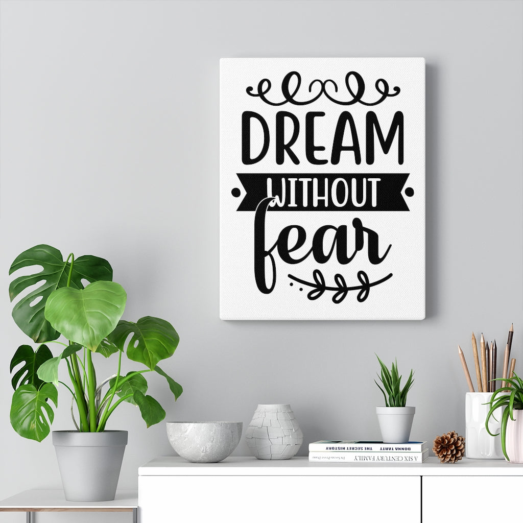 Scripture Walls Inspirational Wall Art Dream Without Fear Wall Art Motivation Wall Decor for Home Office Gym Inspiring Success Quote Print Ready to Hang Unframed-Express Your Love Gifts