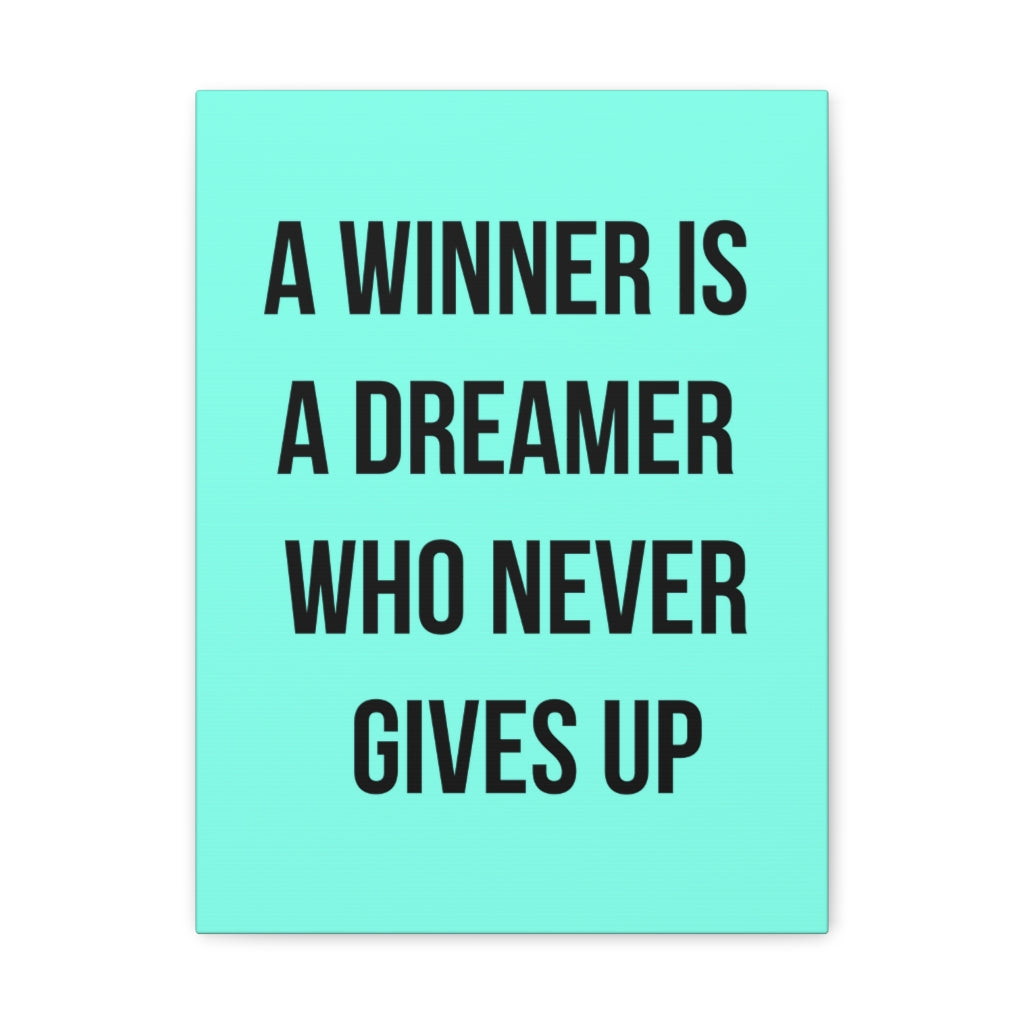 Scripture Walls Inspirational Wall Art Dreamer Never Gives Up Motivation Wall Decor for Home Office Gym Inspiring Success Quote Print Ready to Hang Unframed-Express Your Love Gifts