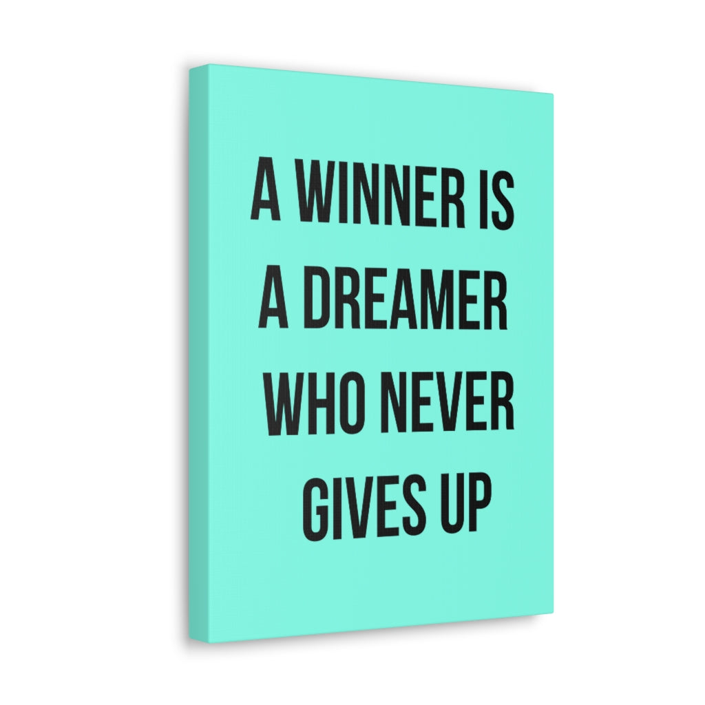 Scripture Walls Inspirational Wall Art Dreamer Never Gives Up Motivation Wall Decor for Home Office Gym Inspiring Success Quote Print Ready to Hang Unframed-Express Your Love Gifts