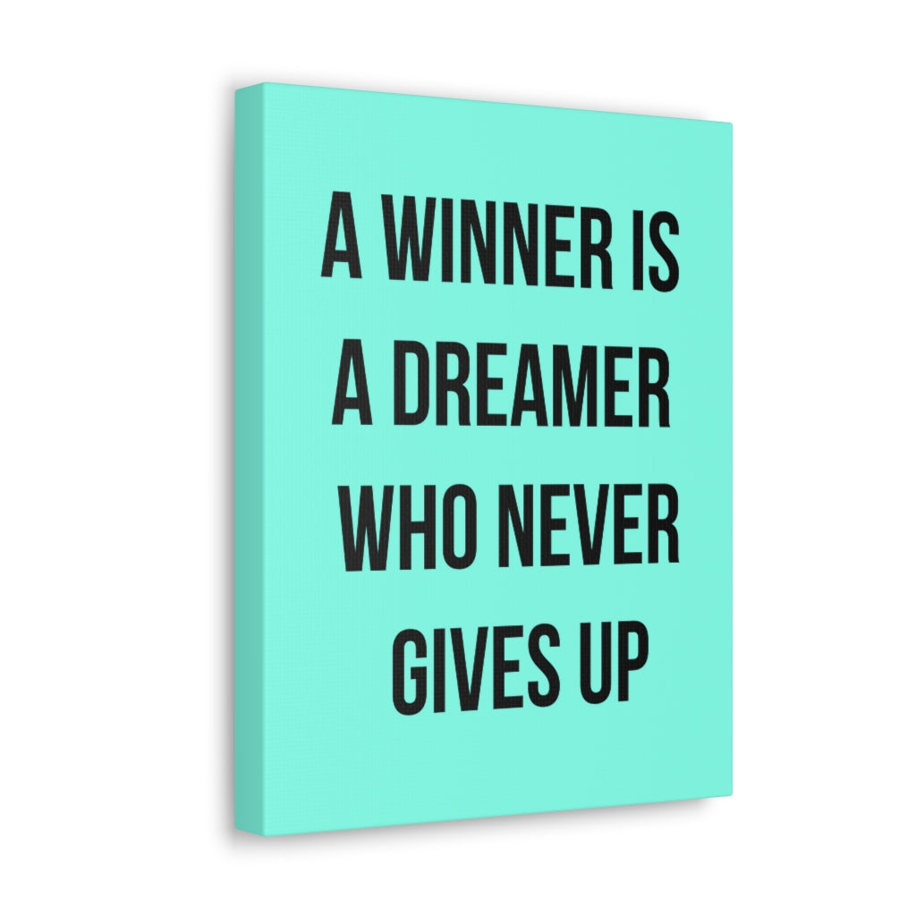 Scripture Walls Inspirational Wall Art Dreamer Never Gives Up Motivation Wall Decor for Home Office Gym Inspiring Success Quote Print Ready to Hang Unframed-Express Your Love Gifts