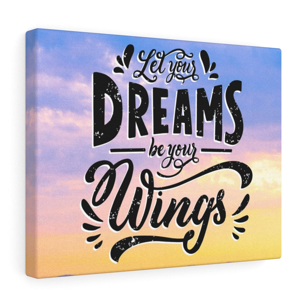 Scripture Walls Inspirational Wall Art Dreams Be Your Wings Wall Art Motivational Motto Inspiring Prints Artwork Decor Ready to Hang Unframed-Express Your Love Gifts