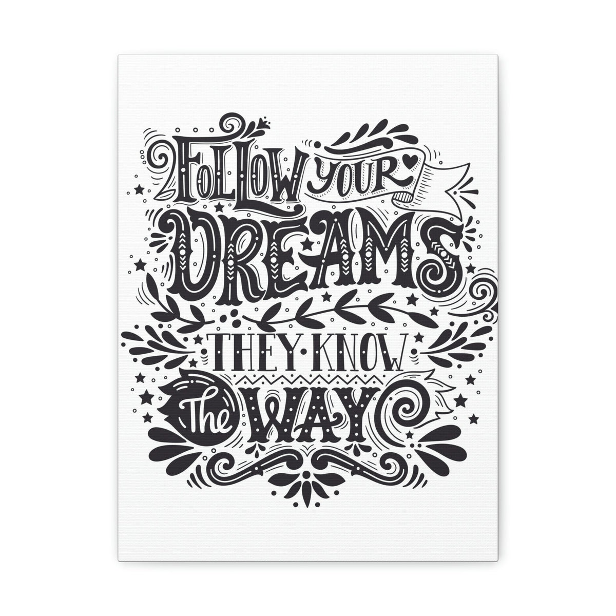 Scripture Walls Inspirational Wall Art Dreams Know The Way Motivation Wall Decor for Home Office Gym Inspiring Success Quote Print Ready to Hang Unframed-Express Your Love Gifts