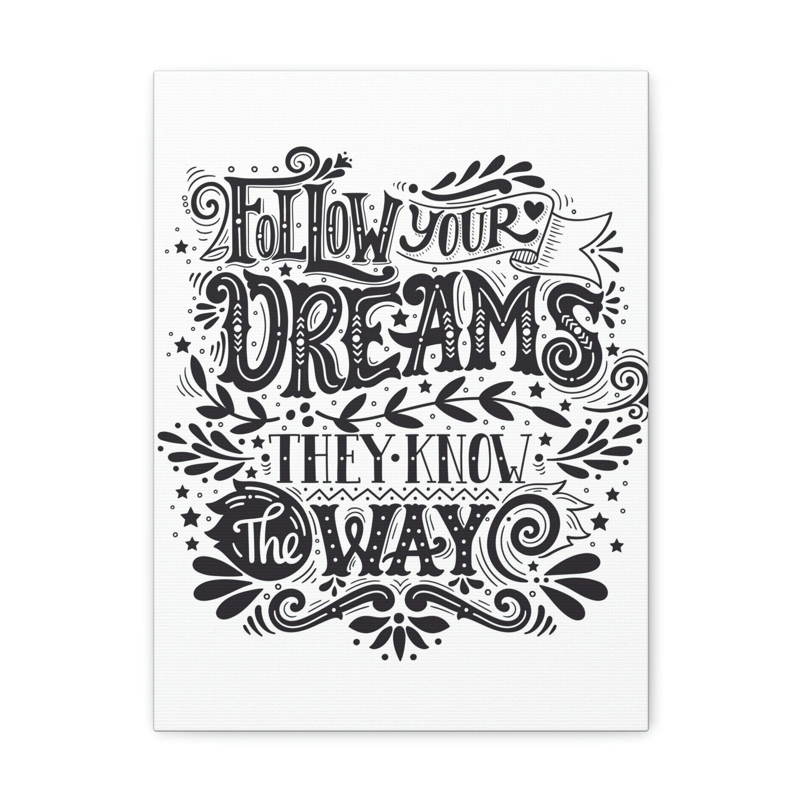Scripture Walls Inspirational Wall Art Dreams Know The Way Motivation Wall Decor for Home Office Gym Inspiring Success Quote Print Ready to Hang Unframed-Express Your Love Gifts