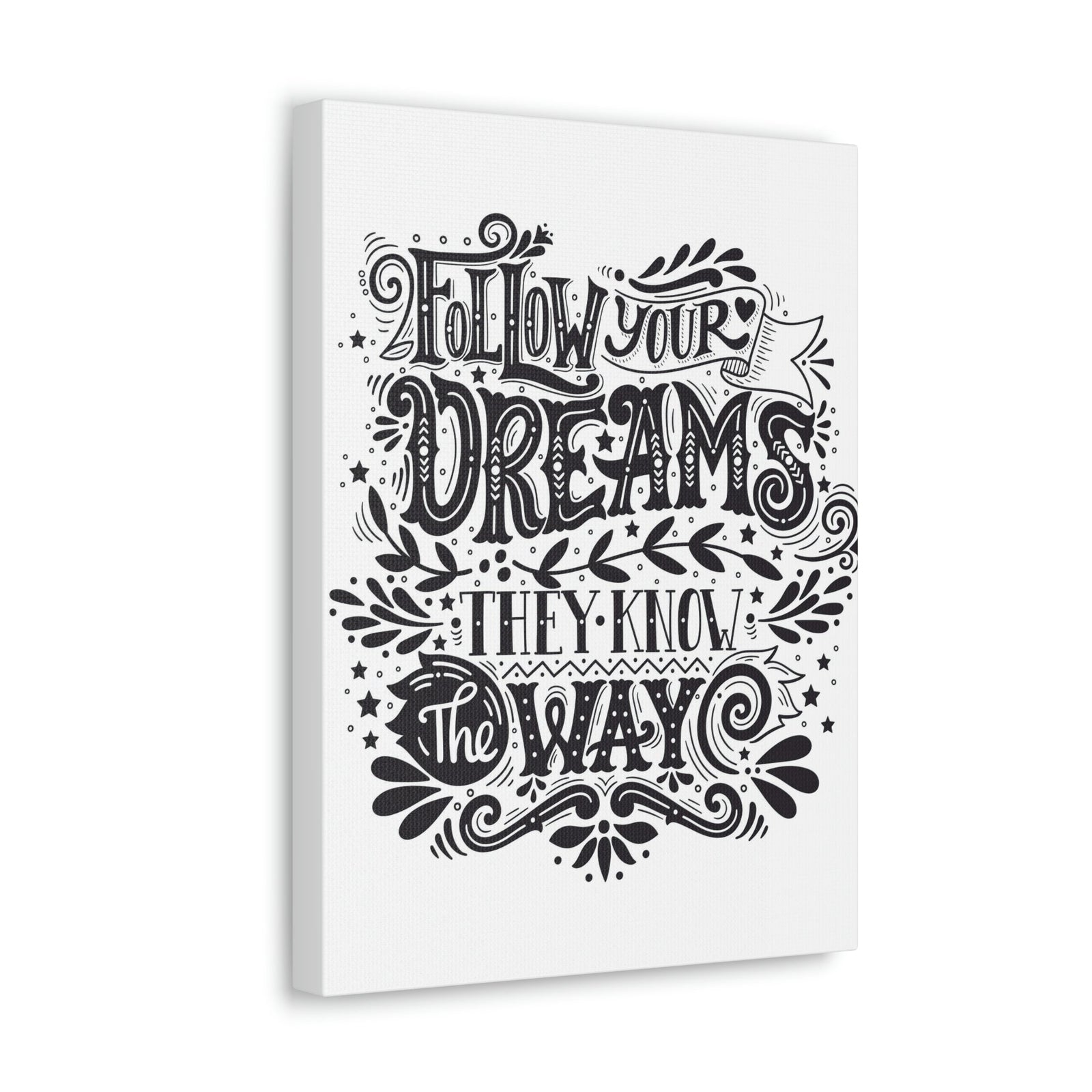 Scripture Walls Inspirational Wall Art Dreams Know The Way Motivation Wall Decor for Home Office Gym Inspiring Success Quote Print Ready to Hang Unframed-Express Your Love Gifts