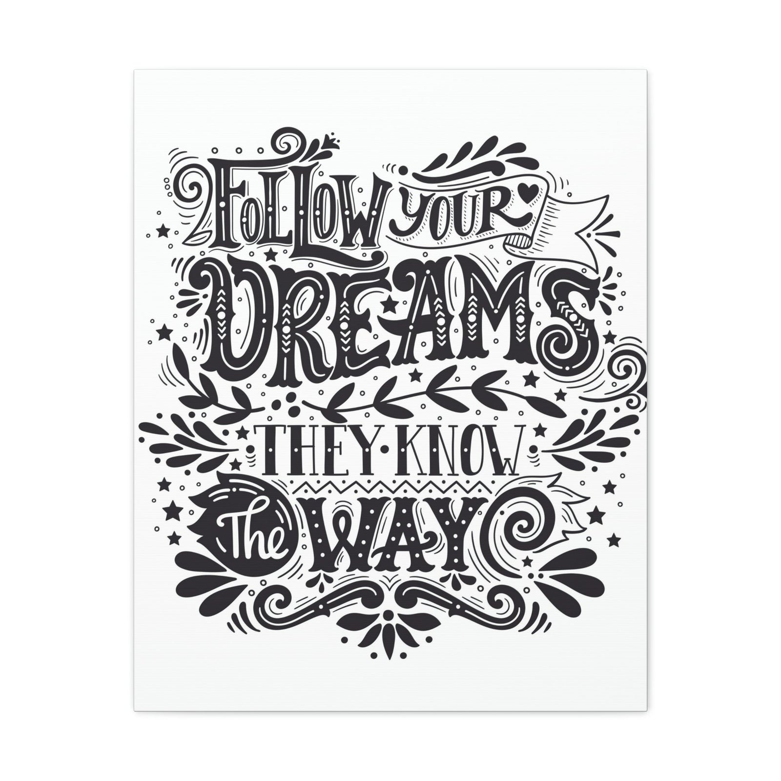 Scripture Walls Inspirational Wall Art Dreams Know The Way Motivation Wall Decor for Home Office Gym Inspiring Success Quote Print Ready to Hang Unframed-Express Your Love Gifts