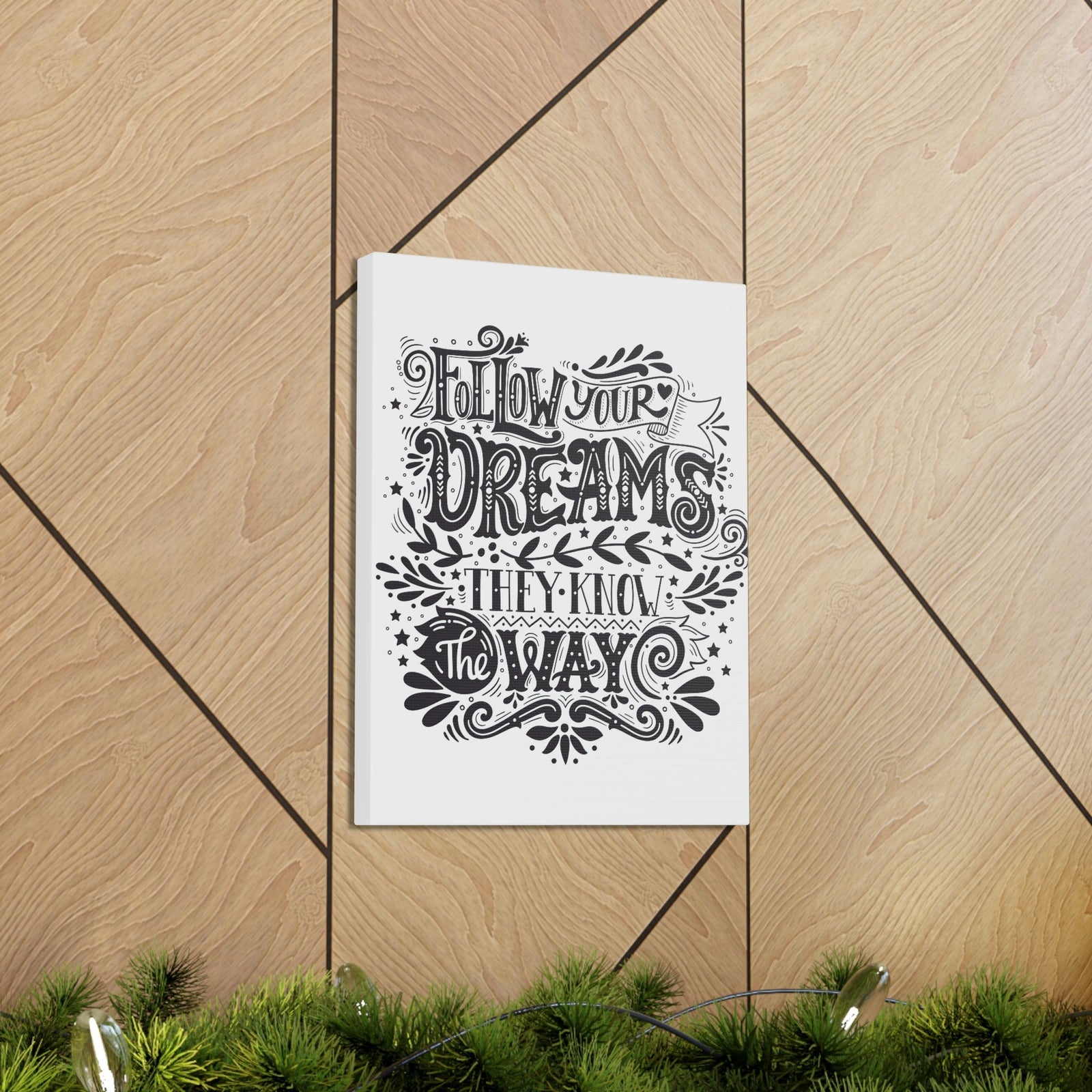 Scripture Walls Inspirational Wall Art Dreams Know The Way Motivation Wall Decor for Home Office Gym Inspiring Success Quote Print Ready to Hang Unframed-Express Your Love Gifts