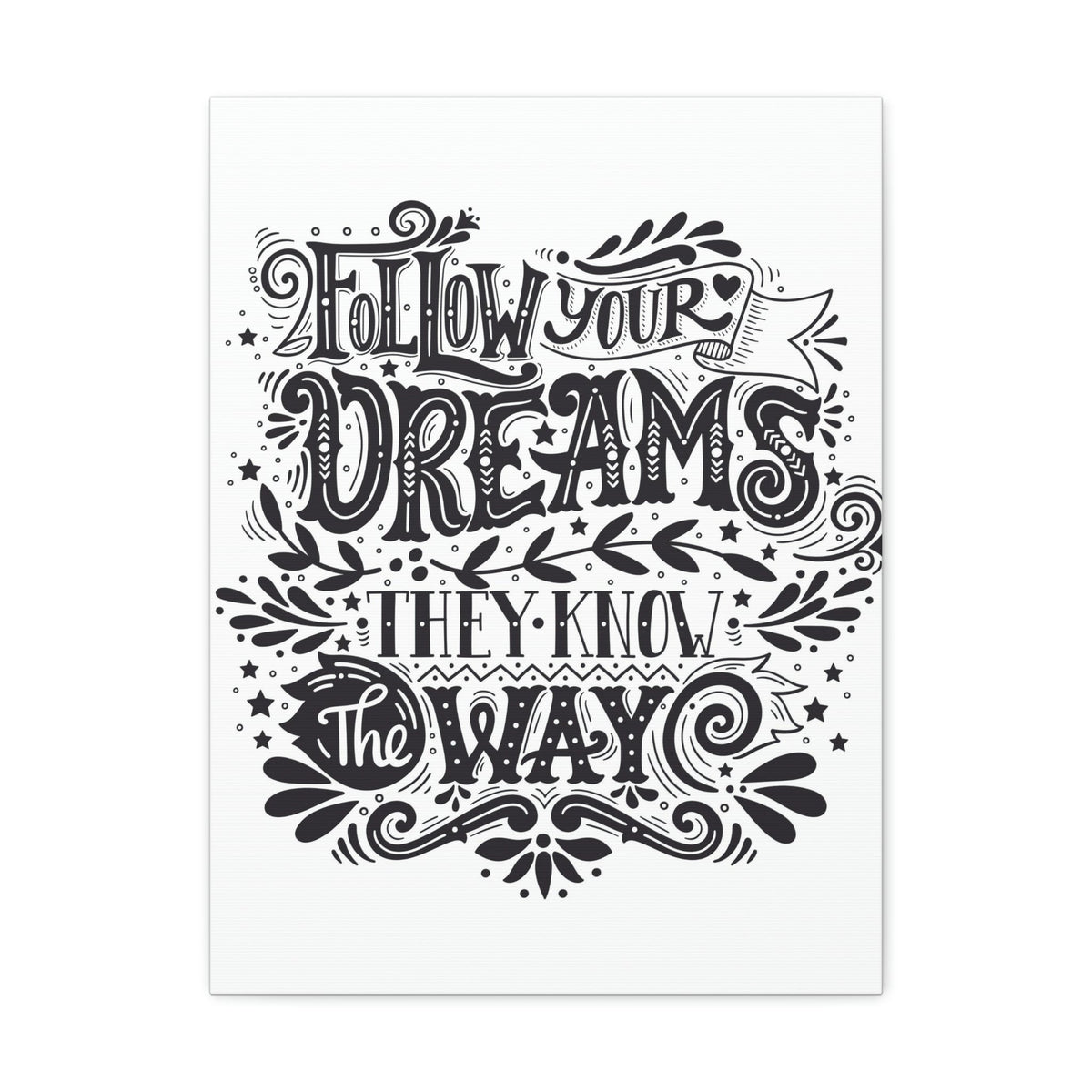 Scripture Walls Inspirational Wall Art Dreams Know The Way Motivation Wall Decor for Home Office Gym Inspiring Success Quote Print Ready to Hang Unframed-Express Your Love Gifts
