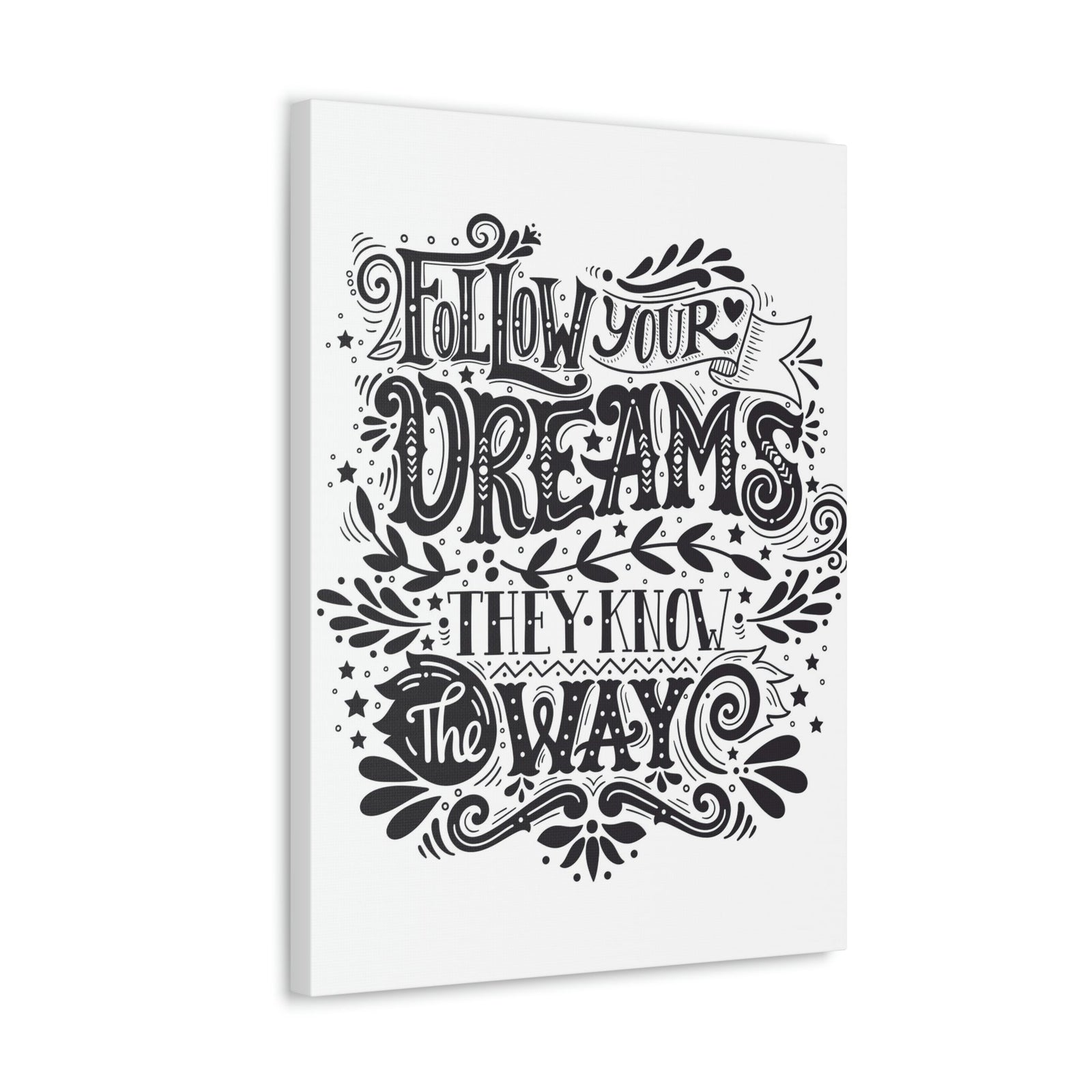 Scripture Walls Inspirational Wall Art Dreams Know The Way Motivation Wall Decor for Home Office Gym Inspiring Success Quote Print Ready to Hang Unframed-Express Your Love Gifts
