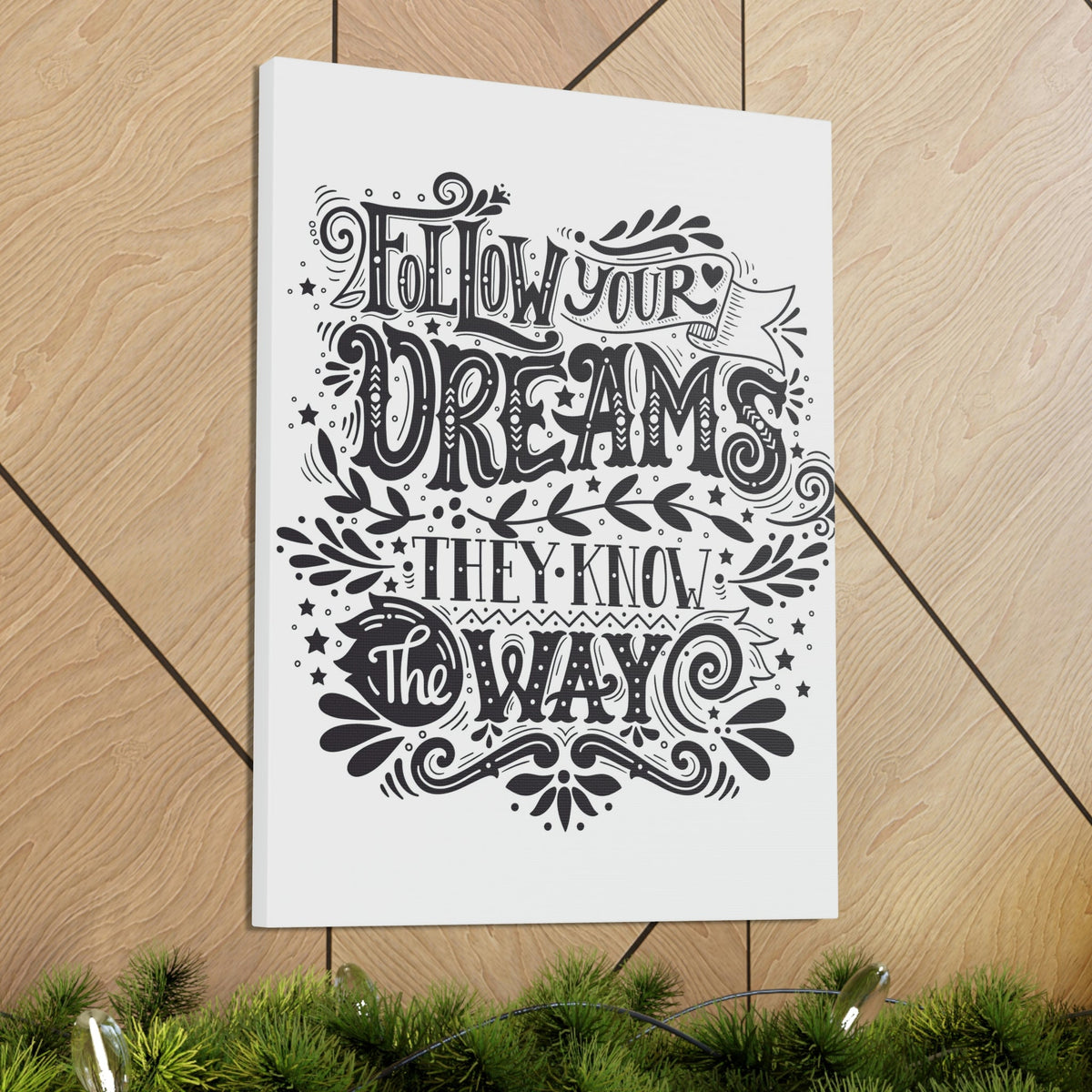 Scripture Walls Inspirational Wall Art Dreams Know The Way Motivation Wall Decor for Home Office Gym Inspiring Success Quote Print Ready to Hang Unframed-Express Your Love Gifts